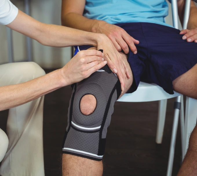 Anwendung Kniebandage Anwendung Kniebandage